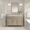 Lorelai 48" Single (Vanity Only Pricing) in Whitewashed Oak